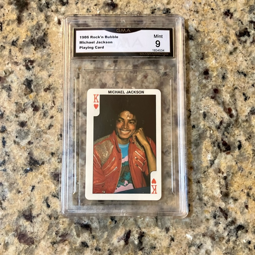 1986 Rock’ n Bubble MICHAEL JACKSON Playing Cards GMA 9